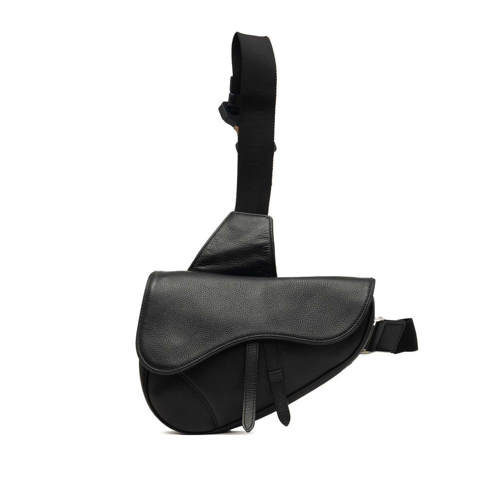 Pre-Loved Dior Grained Calfskin Saddle Bag